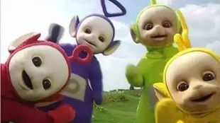 天线宝宝形象被恶搞后的截图