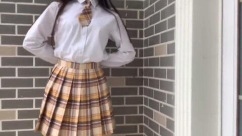 穿JK制服女孩与行李箱