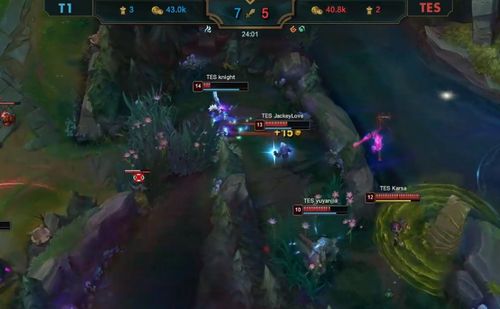 TES队员击杀对手精彩瞬间