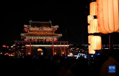 河南古城墙夜景