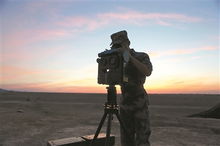 正在拍摄户外视频