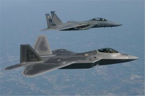 F-22战斗机列队的场面