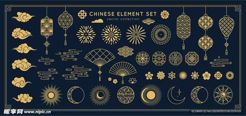 中国文化元素图案