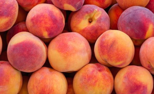 一堆桃子