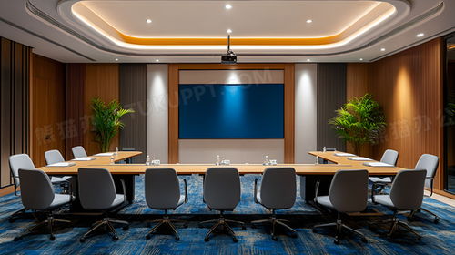 媒体进入会议室拍照场景