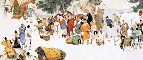 古人玩投壶场景