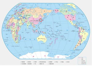 世界地图高亮部分地区