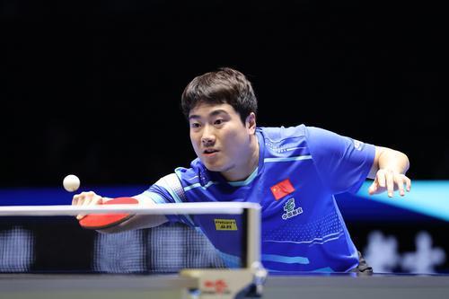 梁靖崑在比赛中