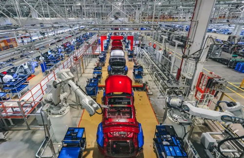 小鹏汽车生产车间