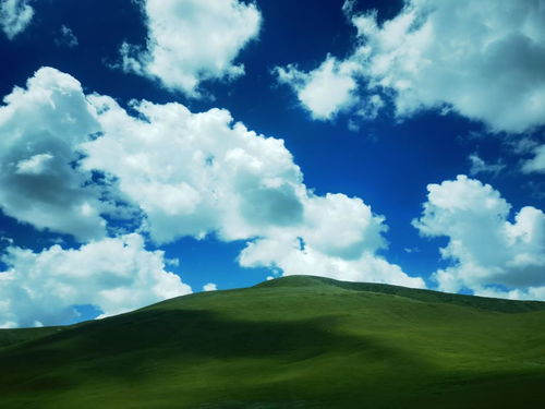 青藏高原的蓝天白云