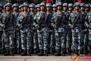 驻港部队检阅现场