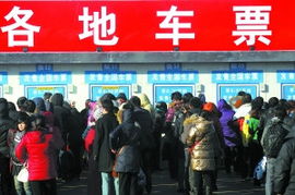 火车站售票窗口画面