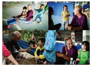 绣绣大脚和孩子们玩耍的画面