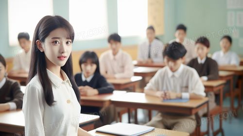 老师正在给同学们讲课