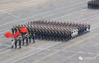 仪仗方队在天安门前