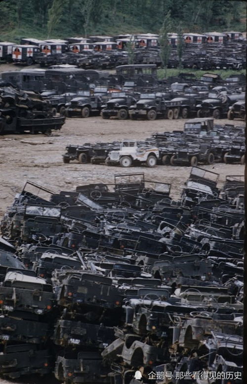 驻韩美军军车行驶