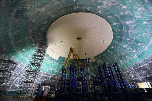 江门中微子实验探测器内部结构示意图