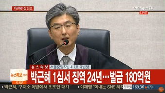 法官庄重地站在法庭上宣读判决书