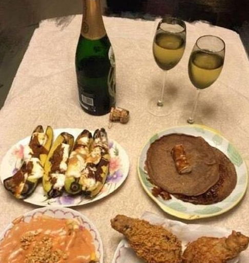 花小龙和斩虍的健康餐食