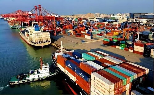 港口集装箱众多