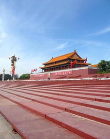 临时观礼台近景