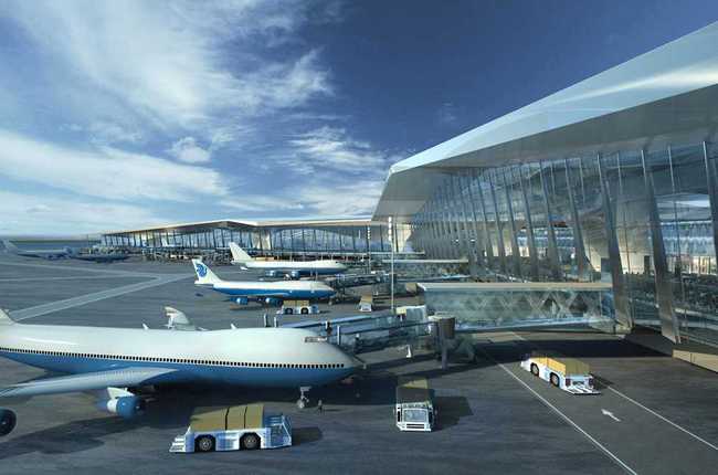 外交官们在机场忙碌协调