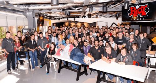 游戏开发团队成员合影