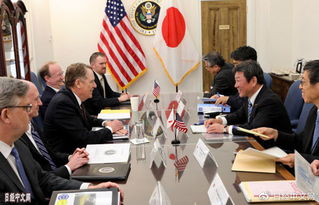 日美贸易谈判现场图