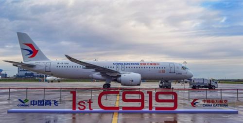 国产大飞机飞翔