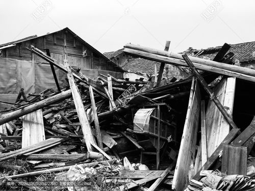 袭击后的残垣断壁