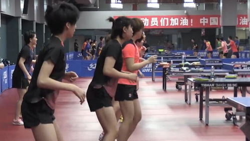 年轻选手训练画面