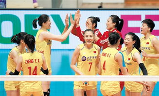 中国女排庆祝胜利