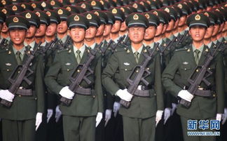 徒步方队紧张训练场景