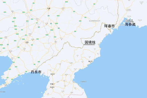 中朝边境地图
