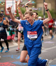 马拉松夺冠女护士喊话