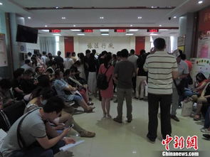 民政局内等待登记的新人队伍