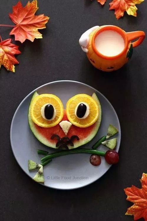 幼儿园餐食摆盘