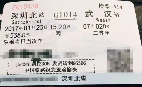 不同类型火车票