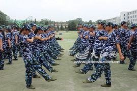学生军训画面