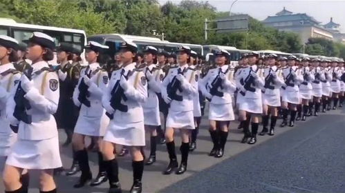 庄严的阅兵队伍