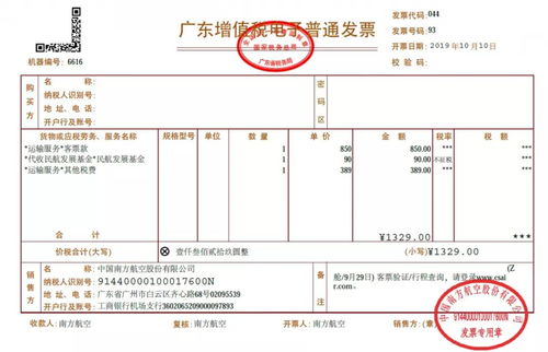 电子发票示意图