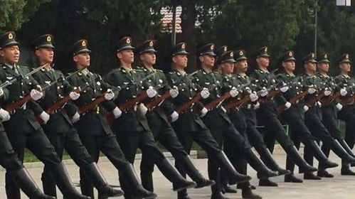 士兵整齐划一的步伐