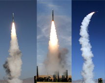 大漠戈壁导弹发射