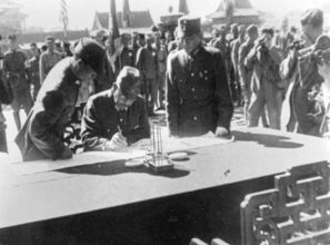 日军签字投降场景