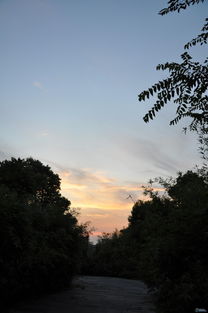 京杭大运河上的晚霞