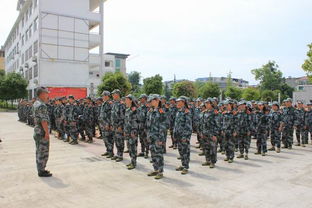 威武的军容展示