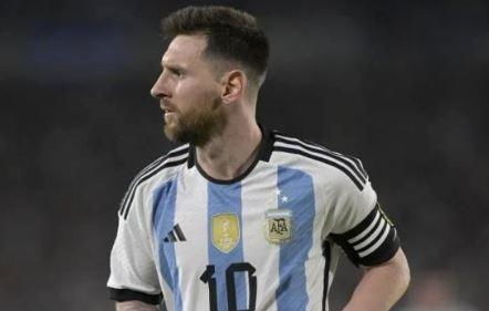 梅西身披阿根廷国家队战袍