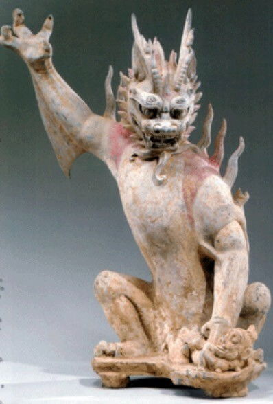 唐代镇墓兽模型