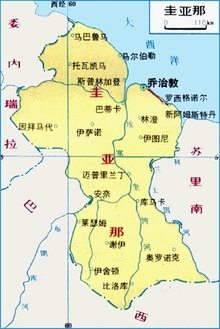 地图显示委内瑞拉周边国家位置