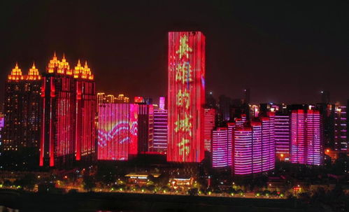 武汉居民楼灯光